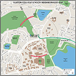 MBTA Boston College Neighborhood Map