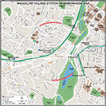 MBTA Brookline Village Neighborhood Map