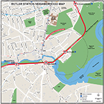 MBTA Butler Neighborhood Map