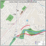 MBTA Capen Street Neighborhood Map