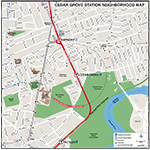 MBTA Cedar Grove Neighborhood Map