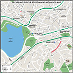 MBTA Cleveland Circle Neighborhood Map