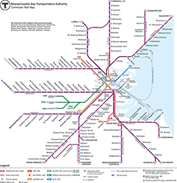 2014 Massachusetts Bay 
Transit Authority Commuter Rail Map