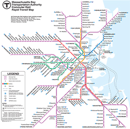 2009 Massachusetts Bay 
Transit Authority Commuter Rail Map