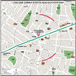 MBTA Coolidge Corner Neighborhood Map