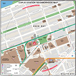 MBTA Copley Neighborhood Map