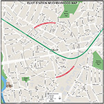 MBTA Eliot Neighborhood Map