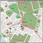 MBTA Harvard Neighborhood Map