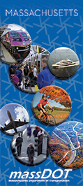 Front cover of Massachusetts Transportation Map