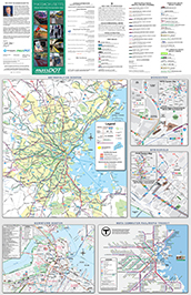 Front side of the Massachusetts Multimodal Map