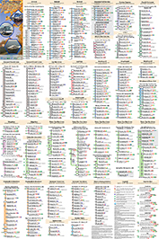 Back side of New England Transportation Map