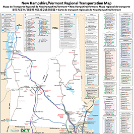 New Hampshire/Vermont Regional Transportation Map