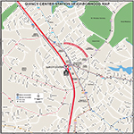 MBTA Quincy Neighborhood Map