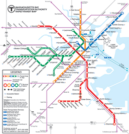2000 The Massachusetts Bay 
Transit Authority Subway Map