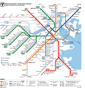 2014 Massachusetts Bay 
Transit Authority Subway Map