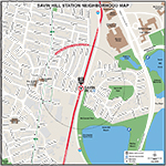 MBTA Savin Hill Neighborhood Map