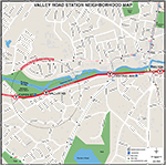 MBTA Valley Road Neighborhood Map